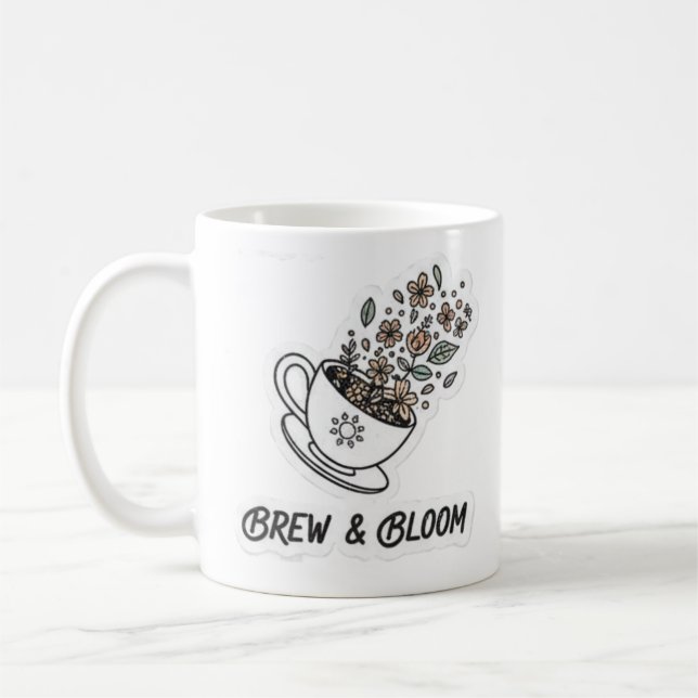 CANECA DE CAFÉ PREPARAR E FLORESCER (Esquerda)