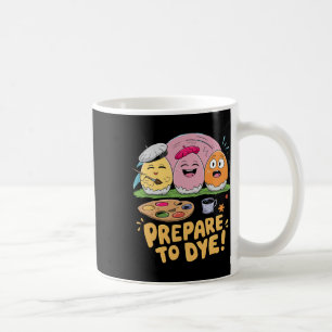 Caneca De Café Prepare-Se Para Cortar Ovos De Páscoa Tingindo pre
