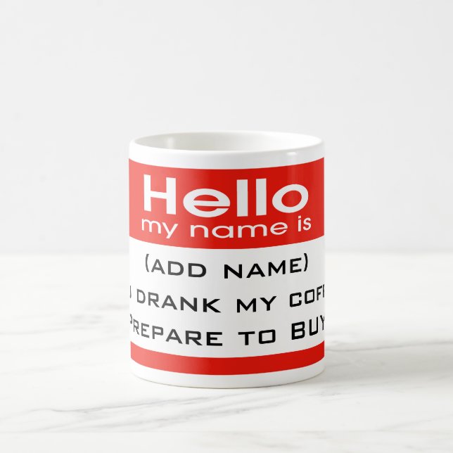 Caneca De Café Prepare-se para o Comprar! (Centro)