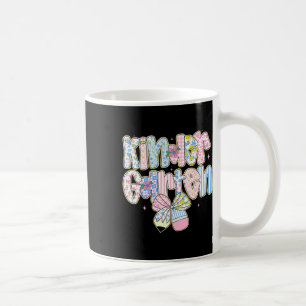 Caneca De Café Préppy Floral De Volta à Escola Jardim de Infância