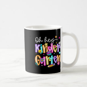 Caneca De Café Préppy Olá Jardim De Infância Volta às Aulas Profe