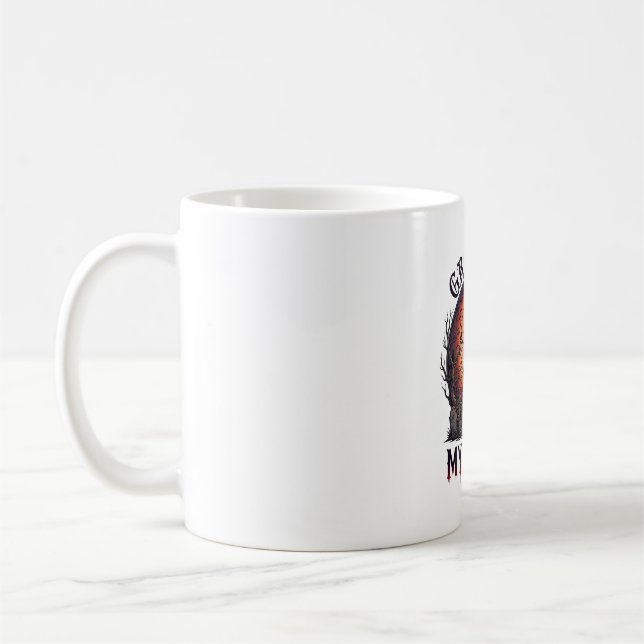Caneca De Café Presas Crescentes Castelo Assombrado de Halloween  (Esquerda)