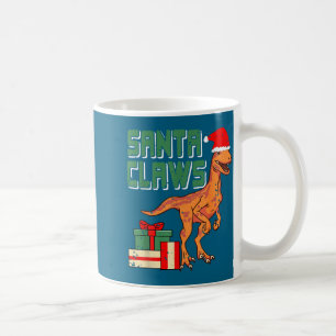 Caneca De Café Presas de Natal Piada de Dinossauro Natalina Diver