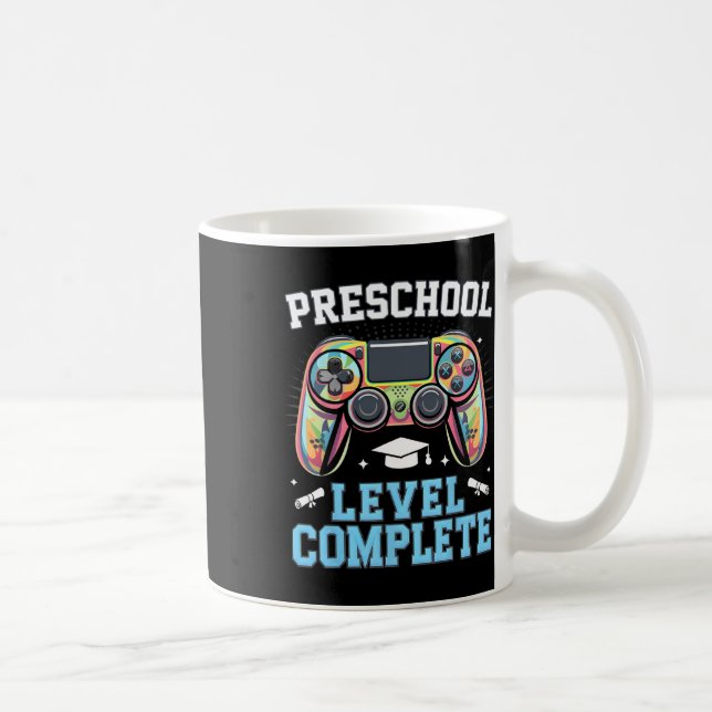 Caneca De Café Preschool Level Complete Last Day Of School Gamer  (Direita)