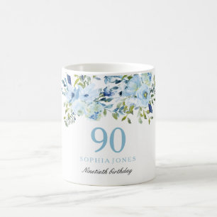 Caneca De Café Presente 90 de Festa de aniversário para mulheres 