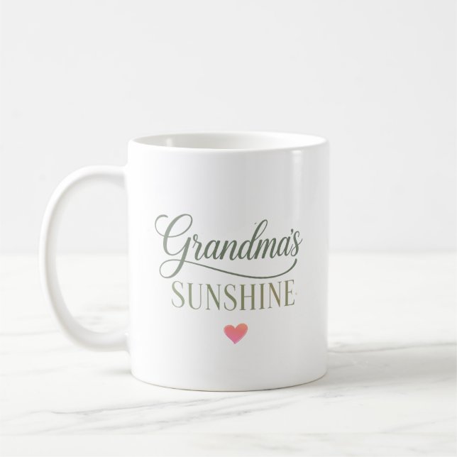 Caneca De Café Presente Aconchegante do Sol da Vovó (Esquerda)