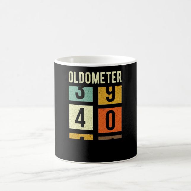 Caneca De Café Presente aniversário de 40 anos de Oldometer (Centro)