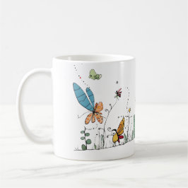 Caneca De Café Presente caprichoso de inseto, tema de inseto