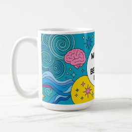 Caneca De Café Presente Cérebro Neurodivergente Caos ADHD Autismo