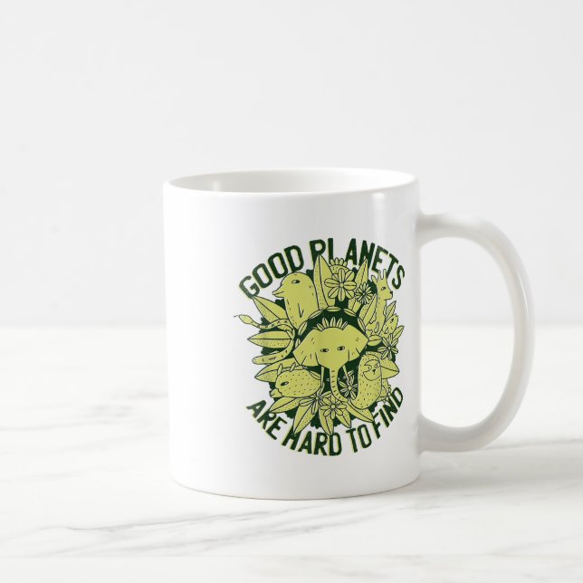 Caneca De Café Presente climática para proteção ambiental da Terr (Direita)