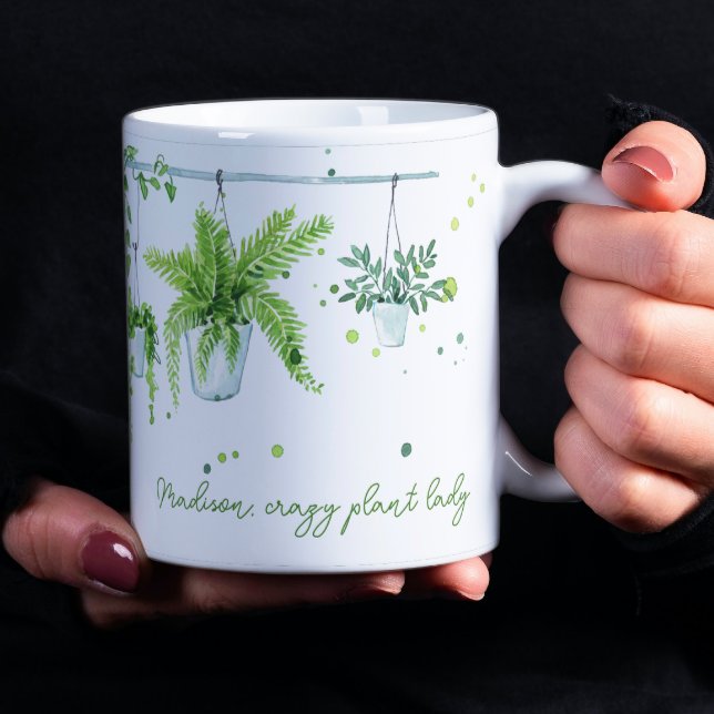 Caneca De Café Presente com Nome Botânico da Senhora das Plantas  (Criador carregado)