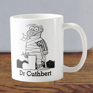 Caneca De Café Presente com Nome para um Médico - Homem em Banda