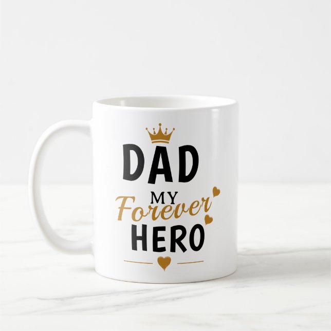 Caneca De Café Presente com Nome Personalizado para o Pai  (Esquerda)