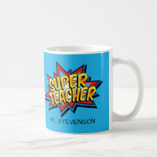 Caneca De Café Presente cómico do professor do super-herói