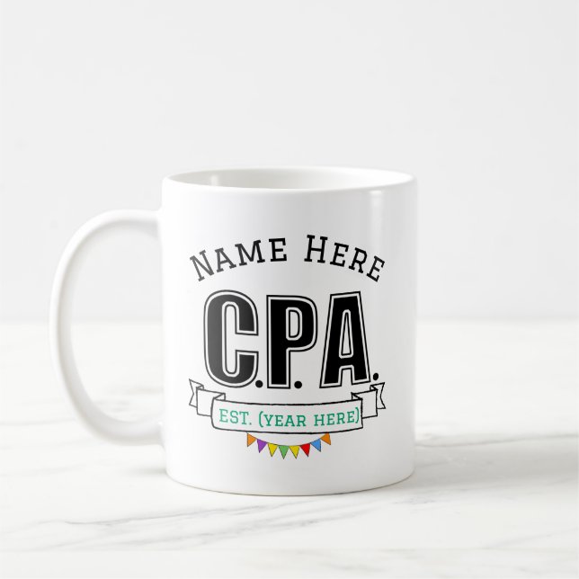 Caneca De Café Presente CPA Personalizado com Nome (Esquerda)