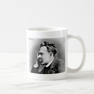 Caneca De Café Presente da citação de sabedoria de Nietzsche "Org