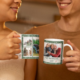 Caneca De Café Presente da Família Multifotográfica das Portas Ve