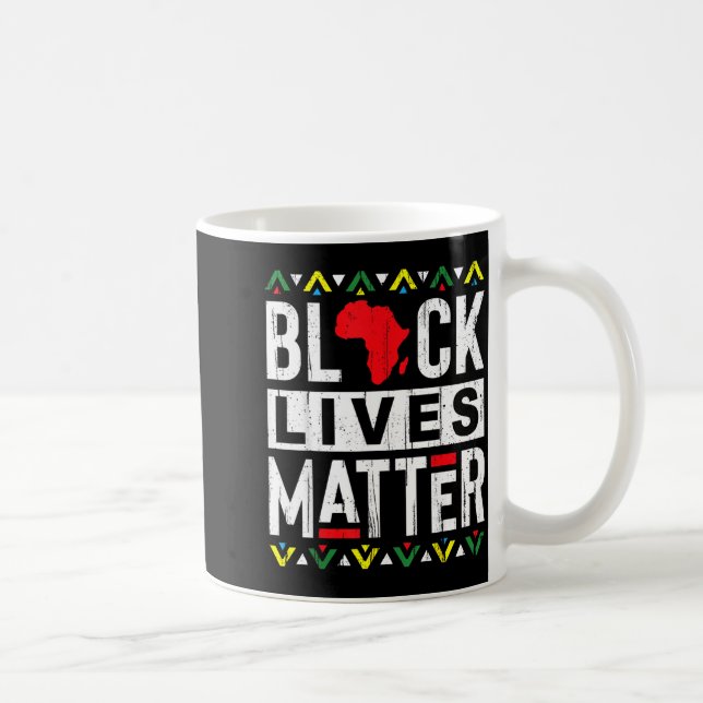 Caneca De Café Presente da História do Mês das Vidas Negras Afric (Direita)
