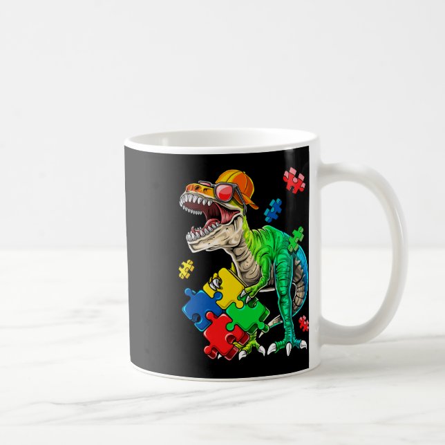 Caneca De Café Presente da Peça do Quebra-Cabeça de Conscientizaç (Direita)