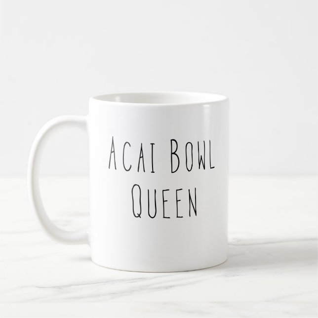 Caneca De Café Presente da Rainha dos Alimentos Saudáveis da Acai (Esquerda)