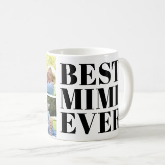 Caneca De Café Presente de 3 Fotos da Melhor Mimi de Todos os Tem
