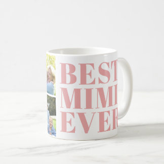 Caneca De Café Presente de 3 Fotos da Melhor Mimi de Todos os Tem