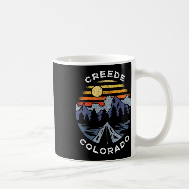 Caneca De Café Presente de Acampamento de Férias nas Montanhas de (Direita)
