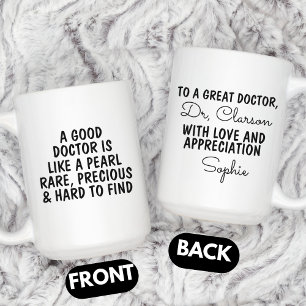 Caneca De Café Presente de Agradecimento ao Médico, Médico Person