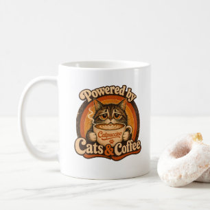 Caneca De Café Presente de Amante de Gatos Vintage com Poder de G