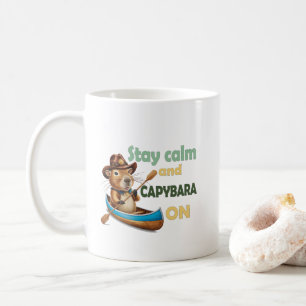 Caneca De Café presente de amantes de capybara engraçada, capybar