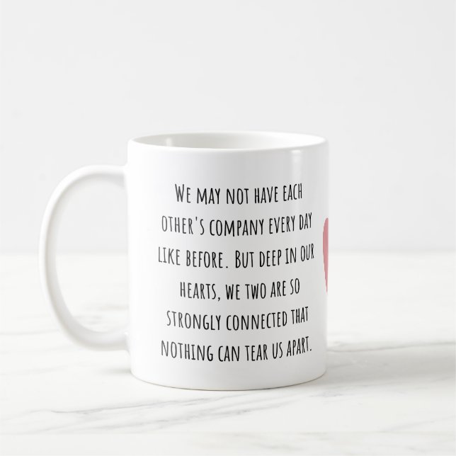 Caneca De Café Presente de Amizade à Distância  (Esquerda)