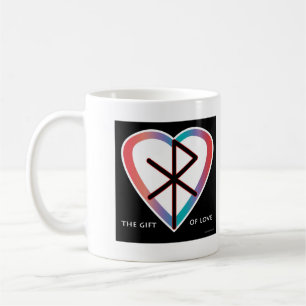 Caneca De Café Presente de Amor Viking Bindrune