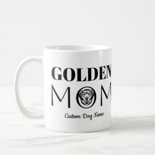 Caneca De Café Presente de Aniversário da Mamãe Dourada Para a Ma