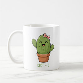 Caneca De Café Presente de Aniversário de Casal de Cactus Engraça