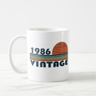 Caneca De Café Presente de aniversário estilo vintage nascido em