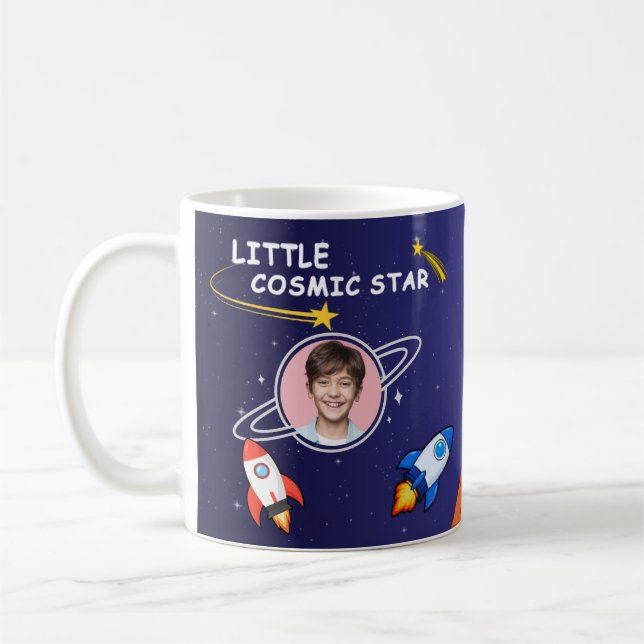 Caneca De Café Presente de Aniversário no Espaço Sideral Astronau (Esquerda)