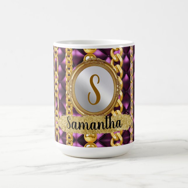Caneca De Café Presente De Aniversário Personalizado Para Esposa, (Centro)