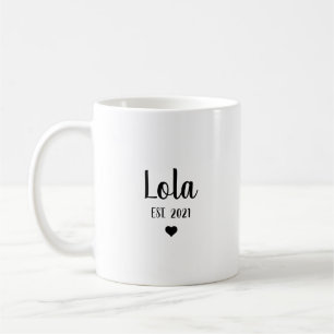 Caneca De Café Presente de Anúncio de Gravidez da Avó Lola