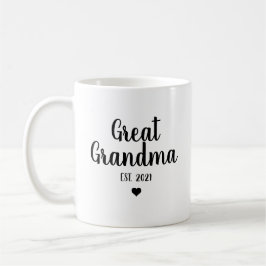 Caneca De Café Presente de Anúncio de Gravidez da Bisavó Est