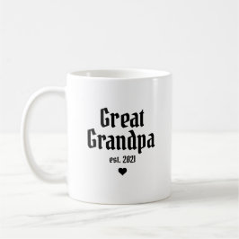 Caneca De Café Presente de Anúncio de Gravidez do Bisavô