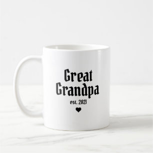 Caneca De Café Presente de Anúncio de Gravidez do Bisavô