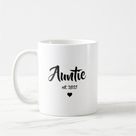 Caneca De Café Presente de Anúncio de Gravidez para Tia