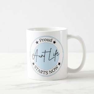 Caneca De Café Presente de Anúncio de Gravidez para Tia Orgulhosa