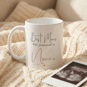 Caneca De Café Presente de Anúncio de Gravidez Promovida a Nonna