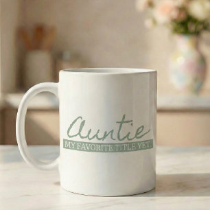 Caneca De Café Presente de Anúncio de Gravidez Título Favorito da