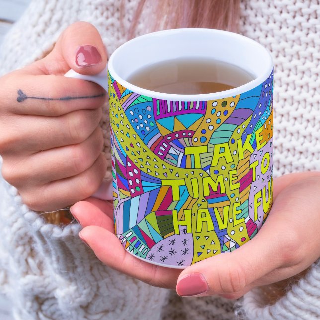 Caneca De Café Presente de aposentadoria, afirmação positiva, div (Criador carregado)