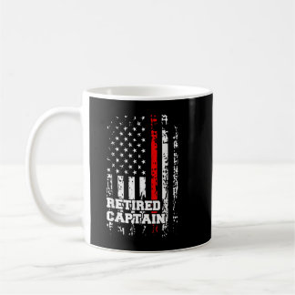 Caneca De Café Presente de aposentadoria do Capitão Rank do Bombe