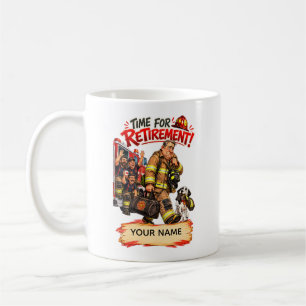 Caneca De Café Presente de Aposentadoria Engraçado para Bombeiro