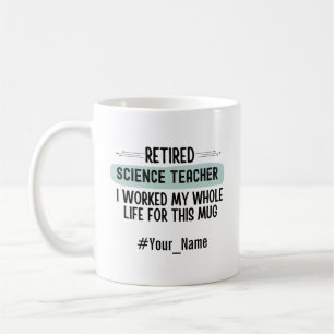 Caneca De Café Presente de Aposentadoria Engraçado para Professor