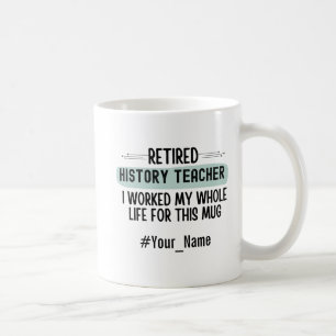 Caneca De Café Presente de Aposentadoria Engraçado para Professor